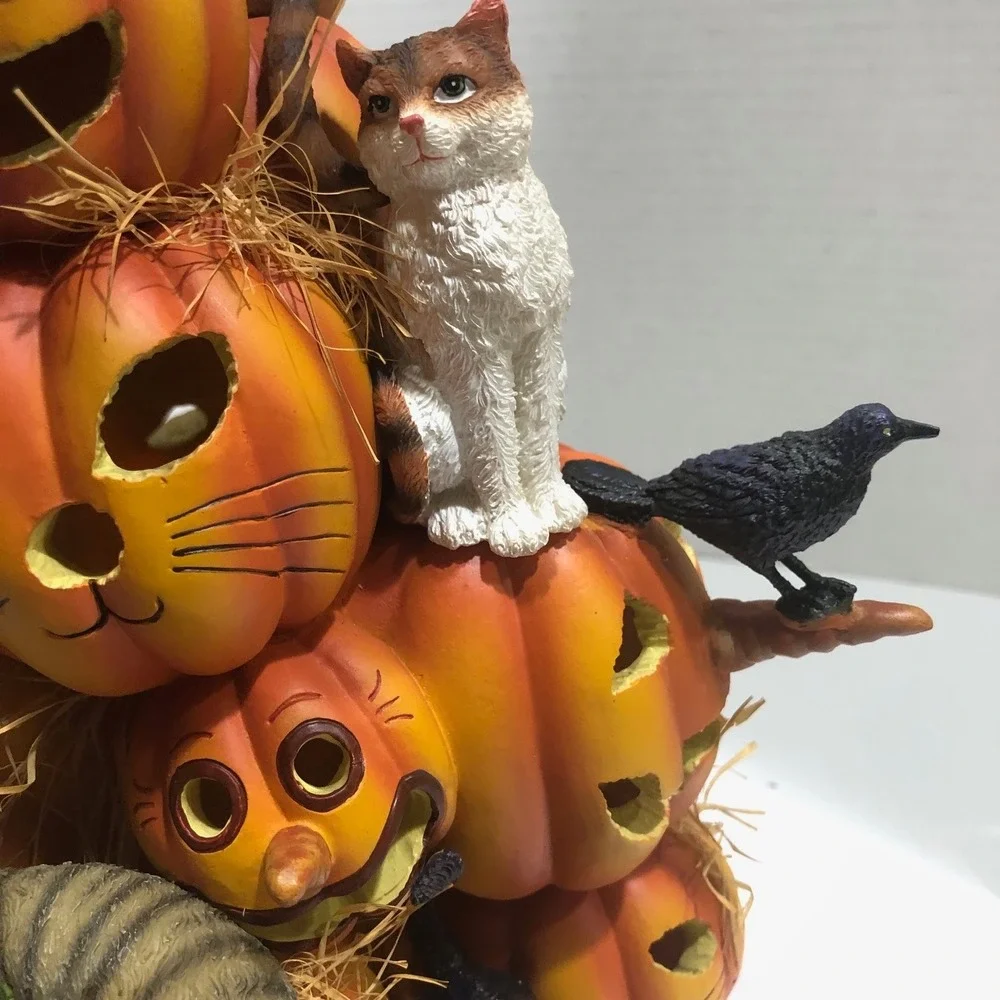 VTG Halloween Cat-O-Lantern Blow Mold Charles Wysocki Numbered Kitty Kitten Mice